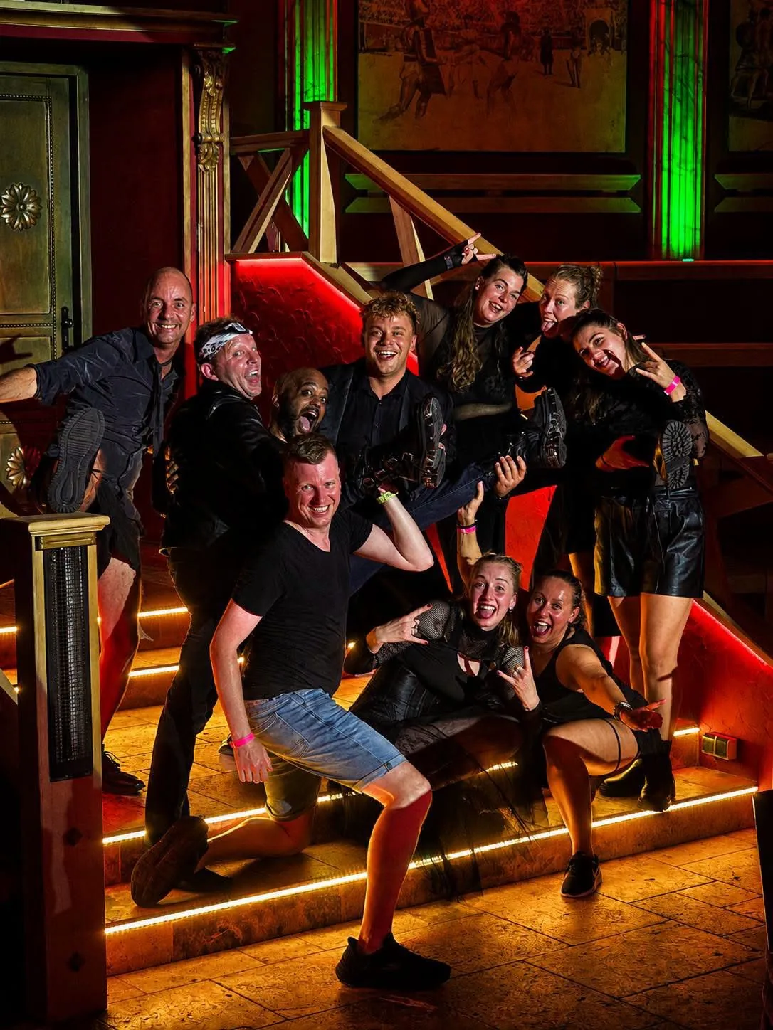 Tomasz Kostek z ekipą Happy Aufguss Team w Colosseum Sauna Arena